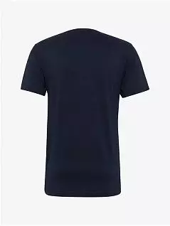 Мужская футболка с планкой на пуговицах темно-синего цвета Tom Tailor RT71040/5609